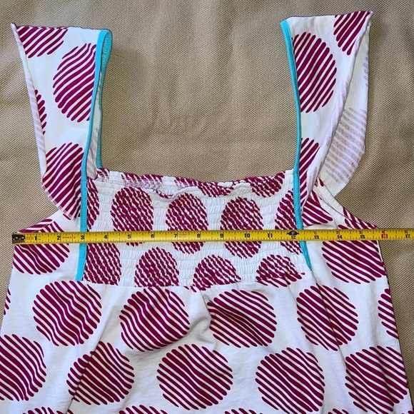 Volcom "Spain Drain" Top - White/Fuchsia Circles Flowy/Airy Y2K - Junior's XL - Picture 12 of 16